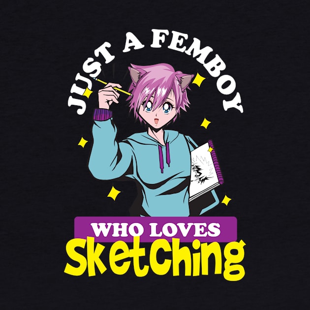 Just A Femboy Who Loves Sketching Art Lover Anime by Alex21